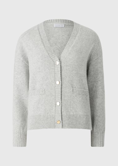 Grey Button Cardigan