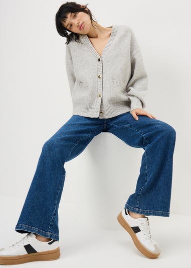 Grey Button Cardigan