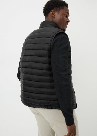 Showerproof Black Puffer Gilet