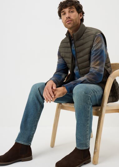 Showerproof Khaki Puffer Gilet