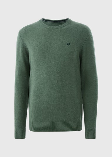 Lincoln Green Lambswool Crew Neck Jumper