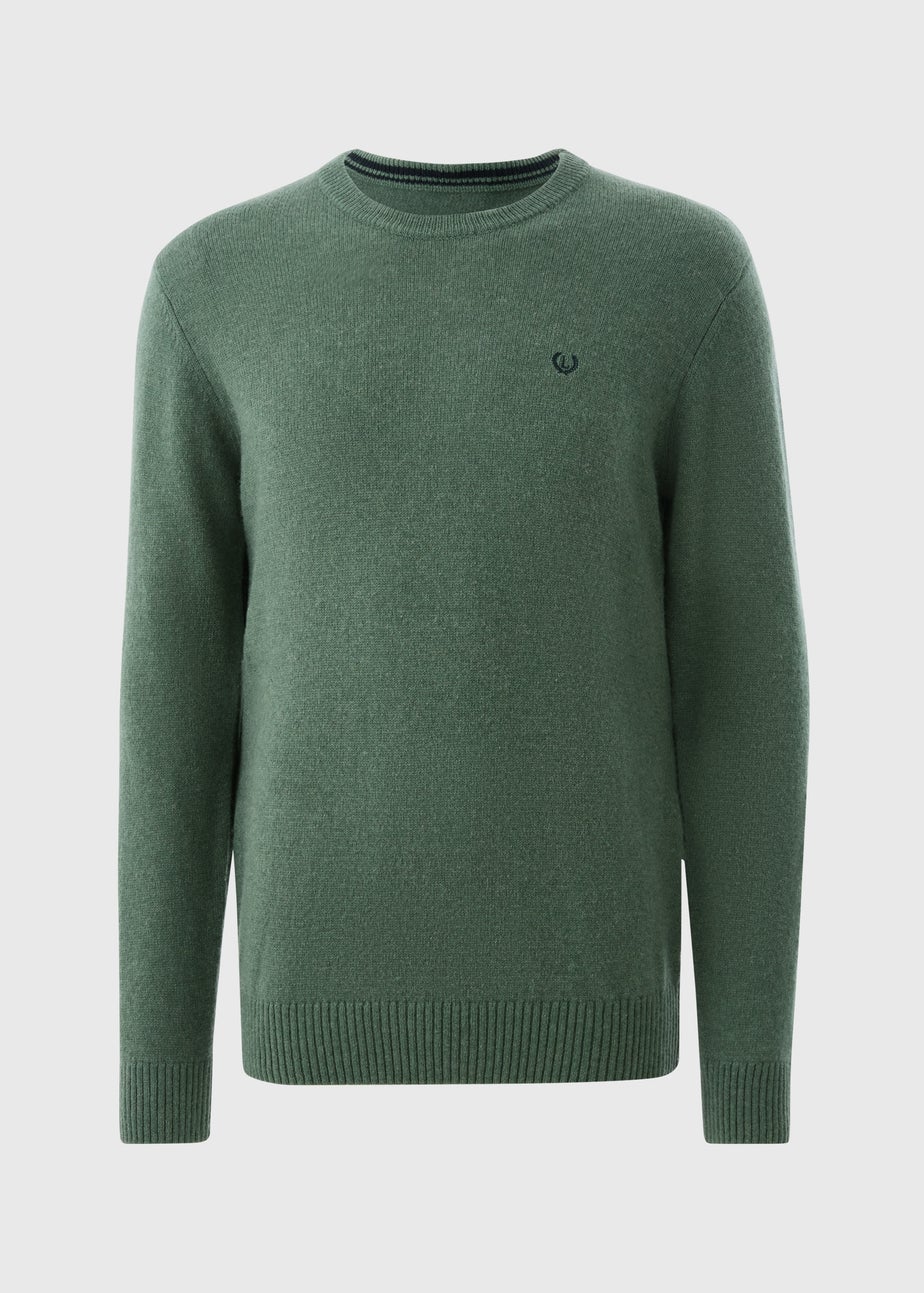 Lincoln Green Lambswool Crew Neck Jumper