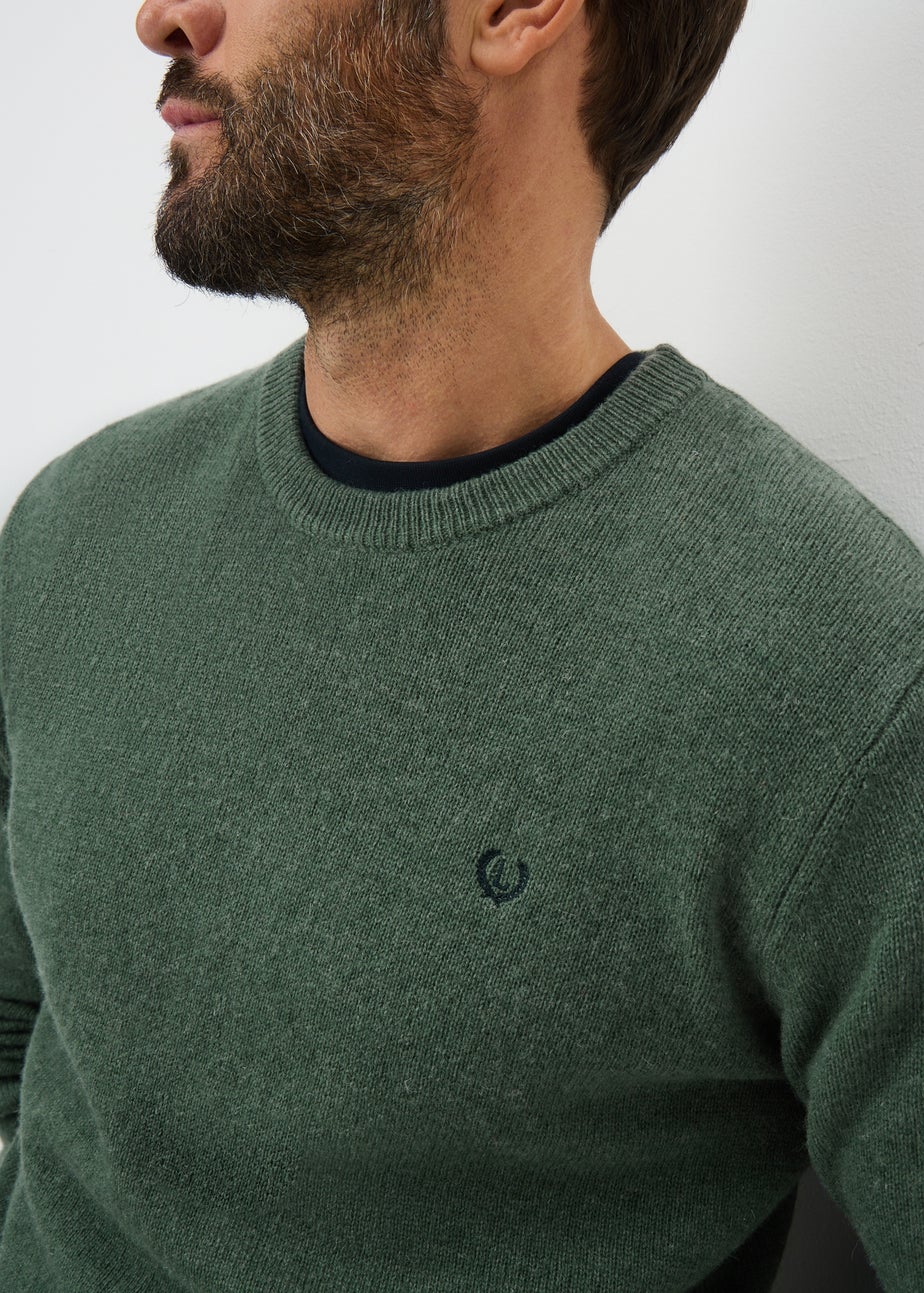 Lincoln Green Lambswool Crew Neck Jumper