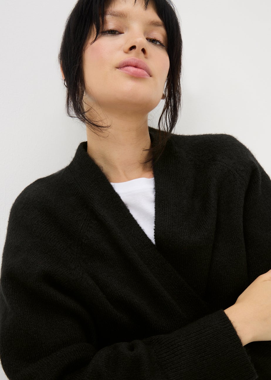 Womens Statement Black Cardigan