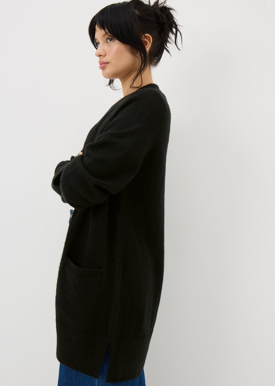 Womens Statement Black Cardigan