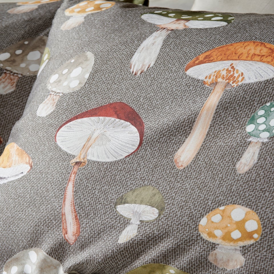 Grey Mushroom Duvet Set