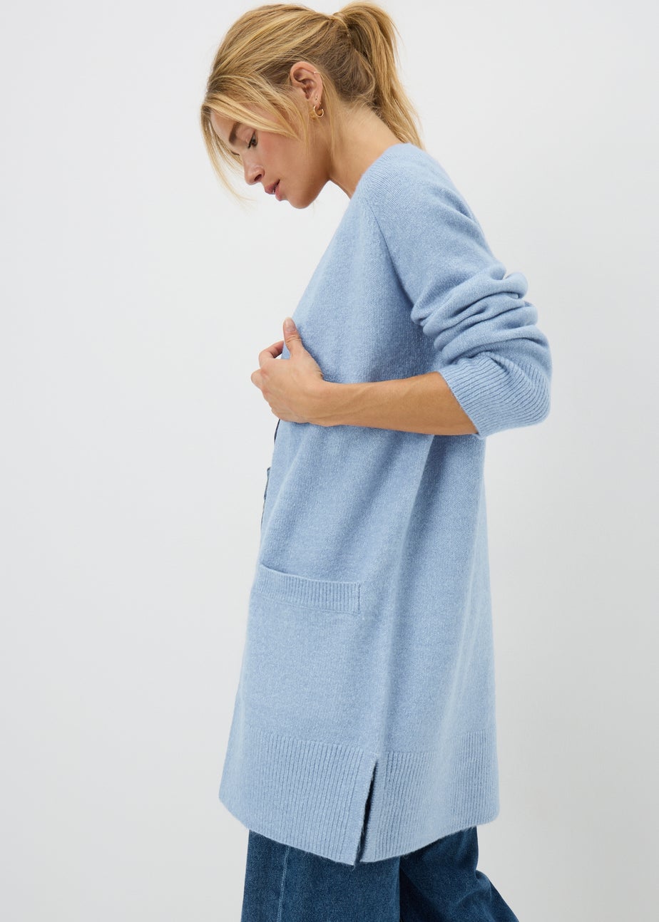 Women's Statement Denim Blue Cardigan