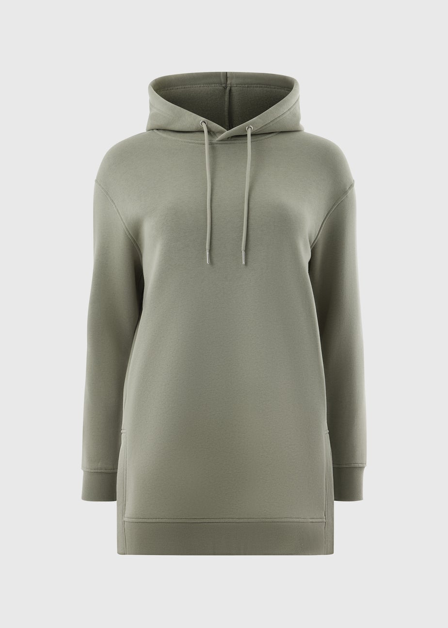 Sage Green Longline Hoodie