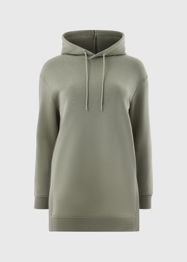 Sage Green Longline Hoodie