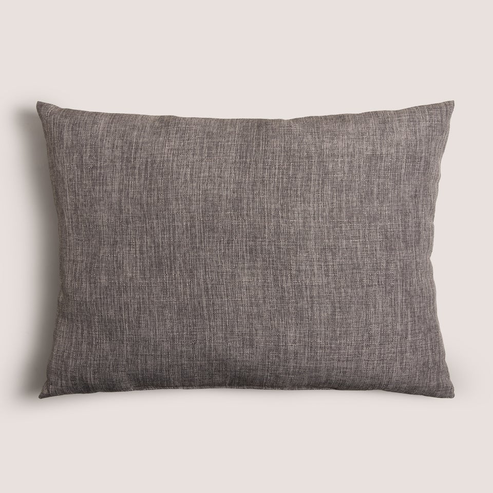 Charcoal Linen Look Cushion