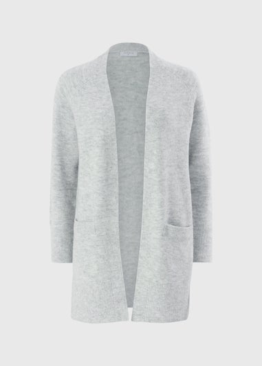 Grey Marl Longline Cardigan