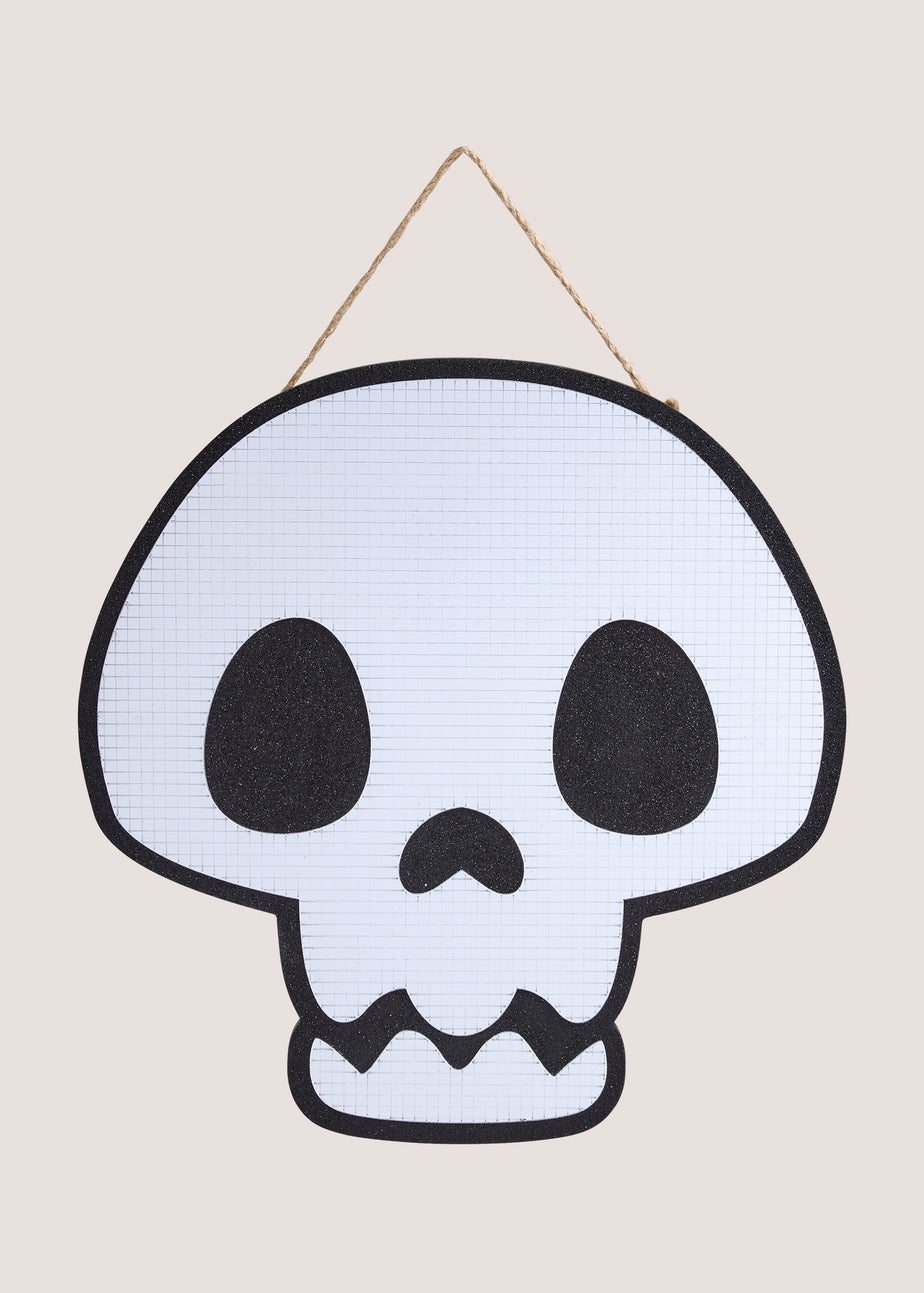 Halloween Disco Skull Sign
