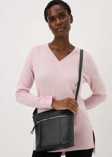 Women's Black Messenger Bag