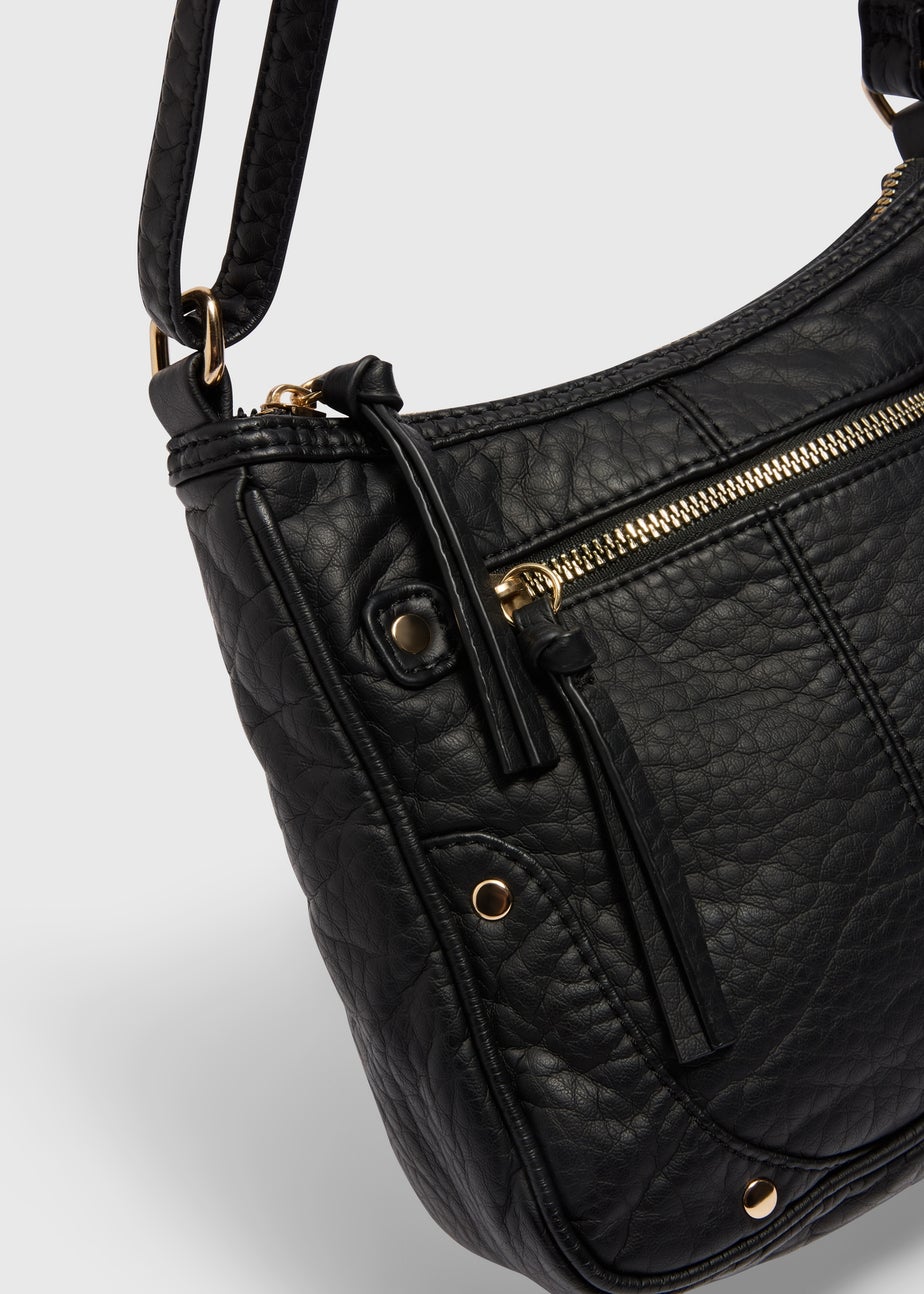 Black Washed Messenger Bag