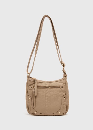 Womens Nude Messenger Bag