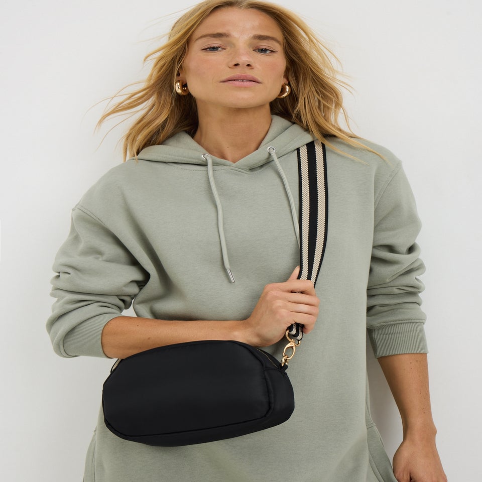 Black Nylon Camera Bag