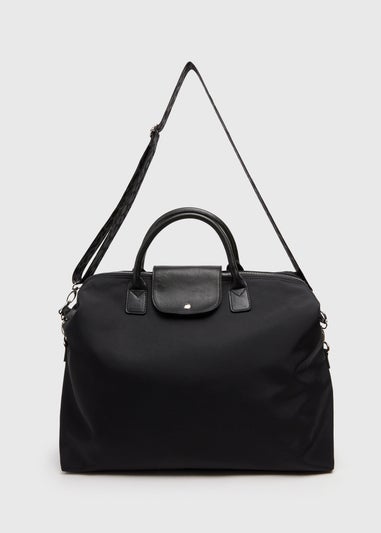 Black Nylon Weekender Bag