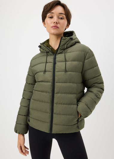 Souluxe Khaki Padded Showerproof Coat
