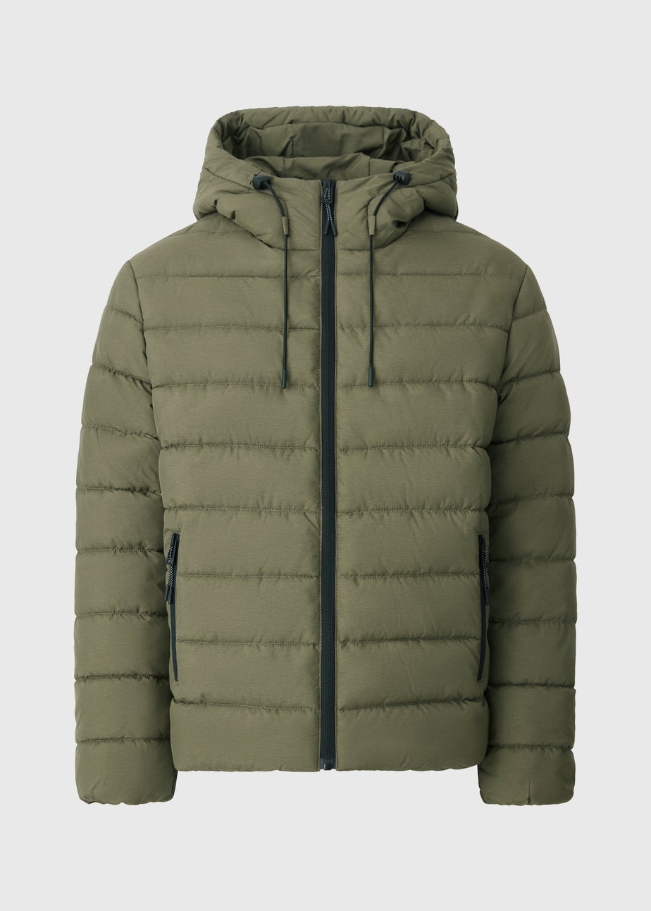 Souluxe Khaki Padded Showerproof Coat