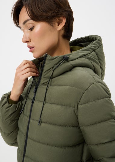 Souluxe Khaki Padded Showerproof Coat
