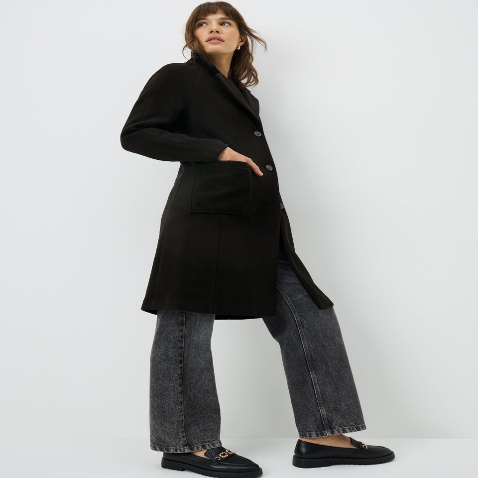 Black Smart Coat