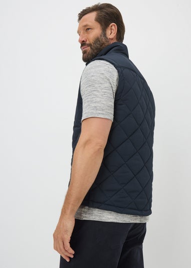 Lincoln Navy Quilted Gilet