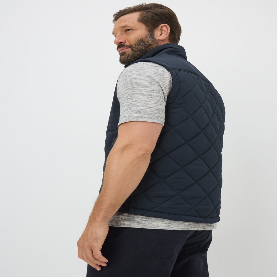 Lincoln Navy Quilted Gilet