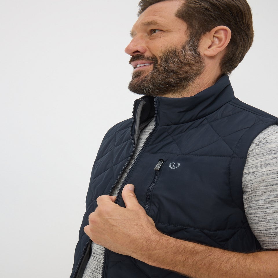 Lincoln Navy Quilted Gilet