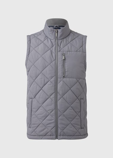 Lincoln Grey Quilted Gilet