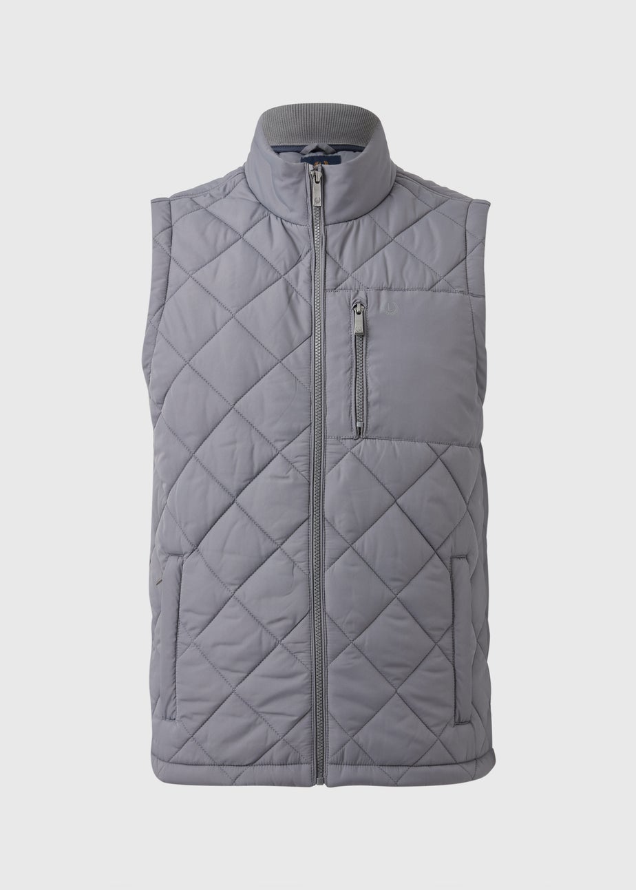 Lincoln Grey Quilted Gilet