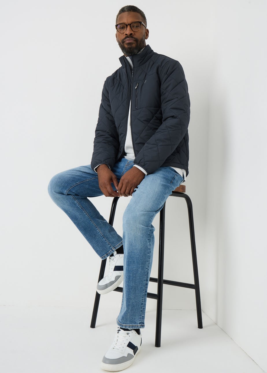 Lincoln Navy Quilted Coat