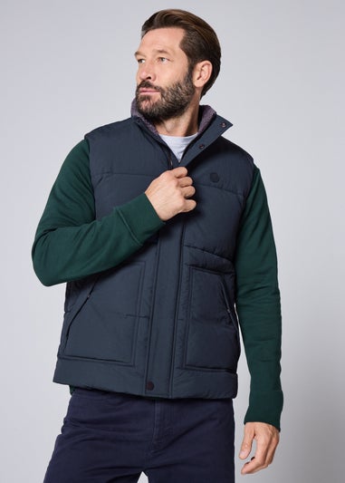 Lincoln Navy Borg Gilet