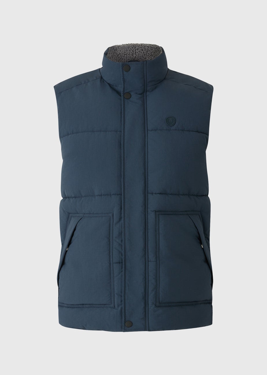 Lincoln Navy Borg Gilet