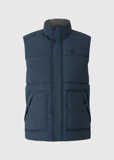 Lincoln Navy Borg Gilet