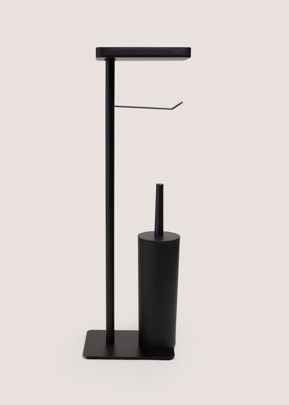 Toilet Roll Holder with Brush Stand