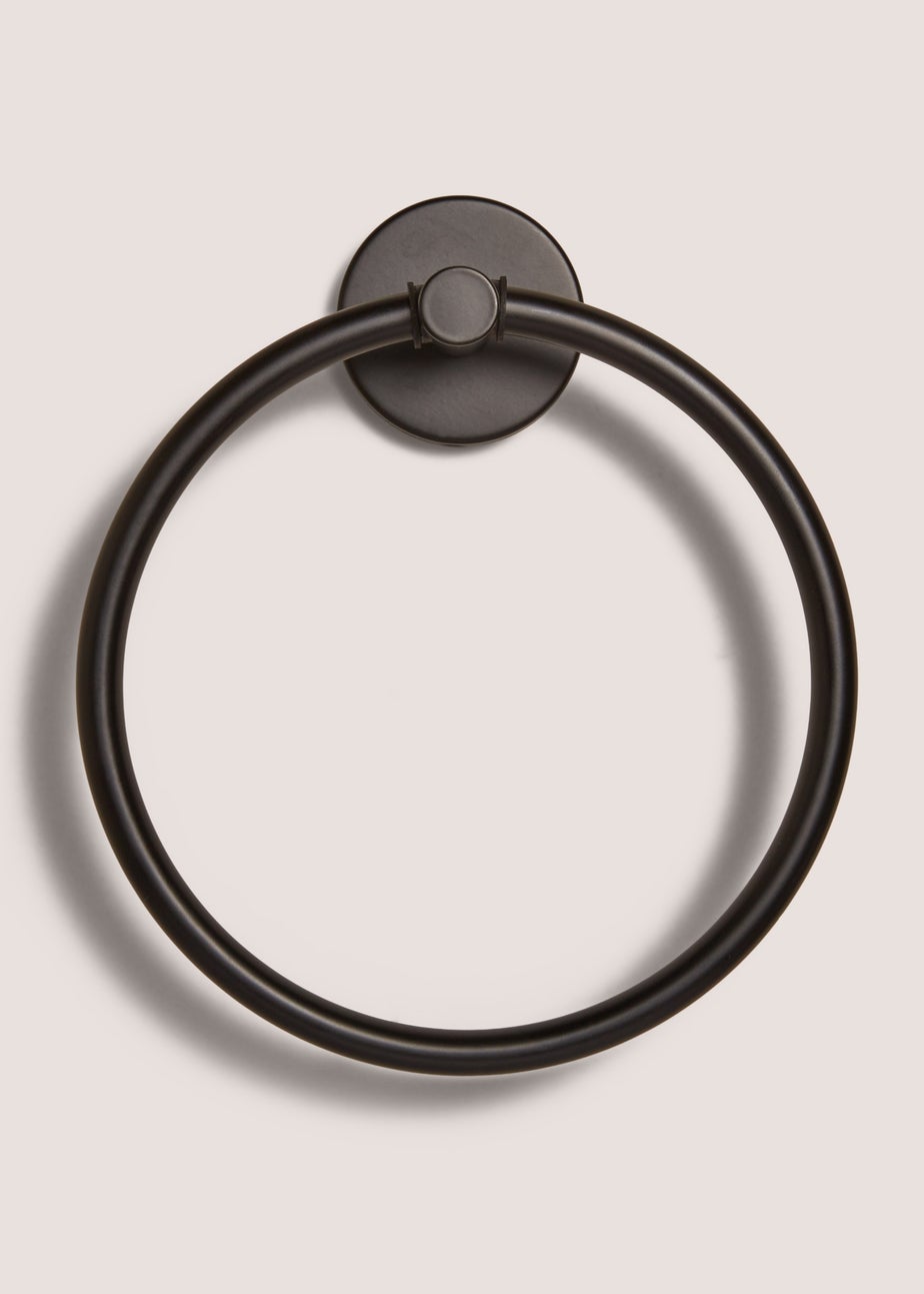 Black Towel Ring