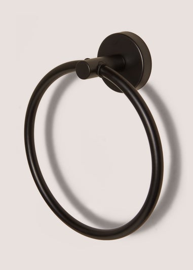 Black Towel Ring