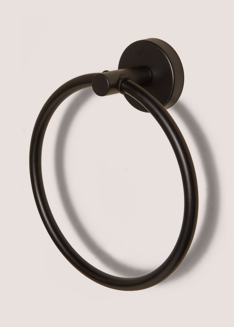 Black Towel Ring