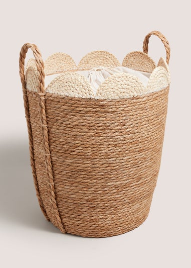 Cabana Scallop Laundry Basket