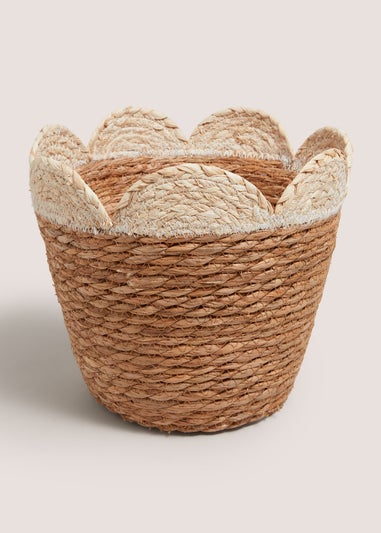 Cabana Scallop Edge Small Basket
