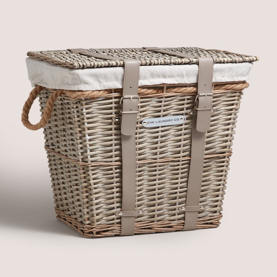Grey Willow Laundry Basket