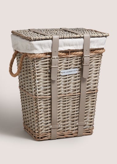 Grey Willow Laundry Basket