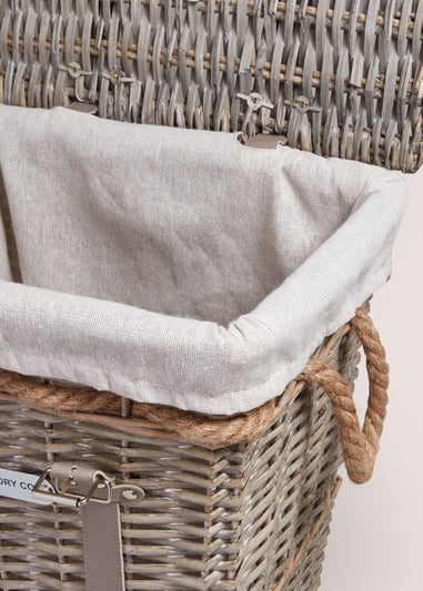 Grey Willow Laundry Basket