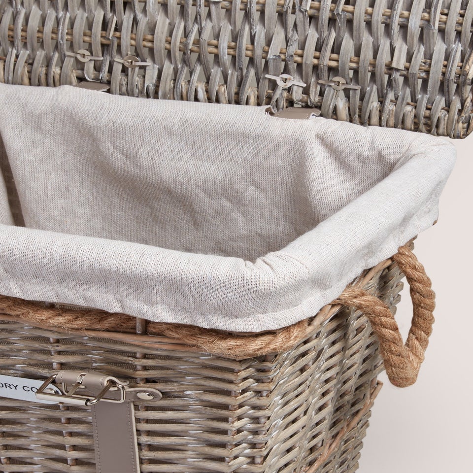 Grey Willow Laundry Basket