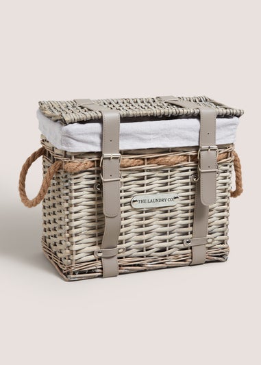 Grey Small Willow Storage Basket