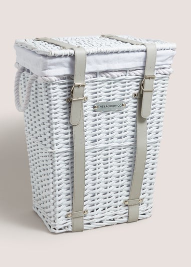 White Willow Laundry Basket