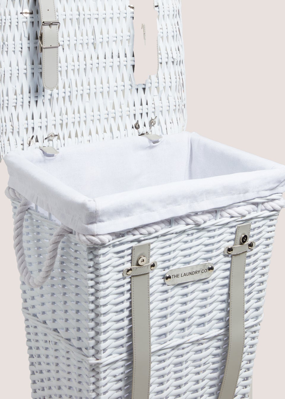 White Willow Laundry Basket