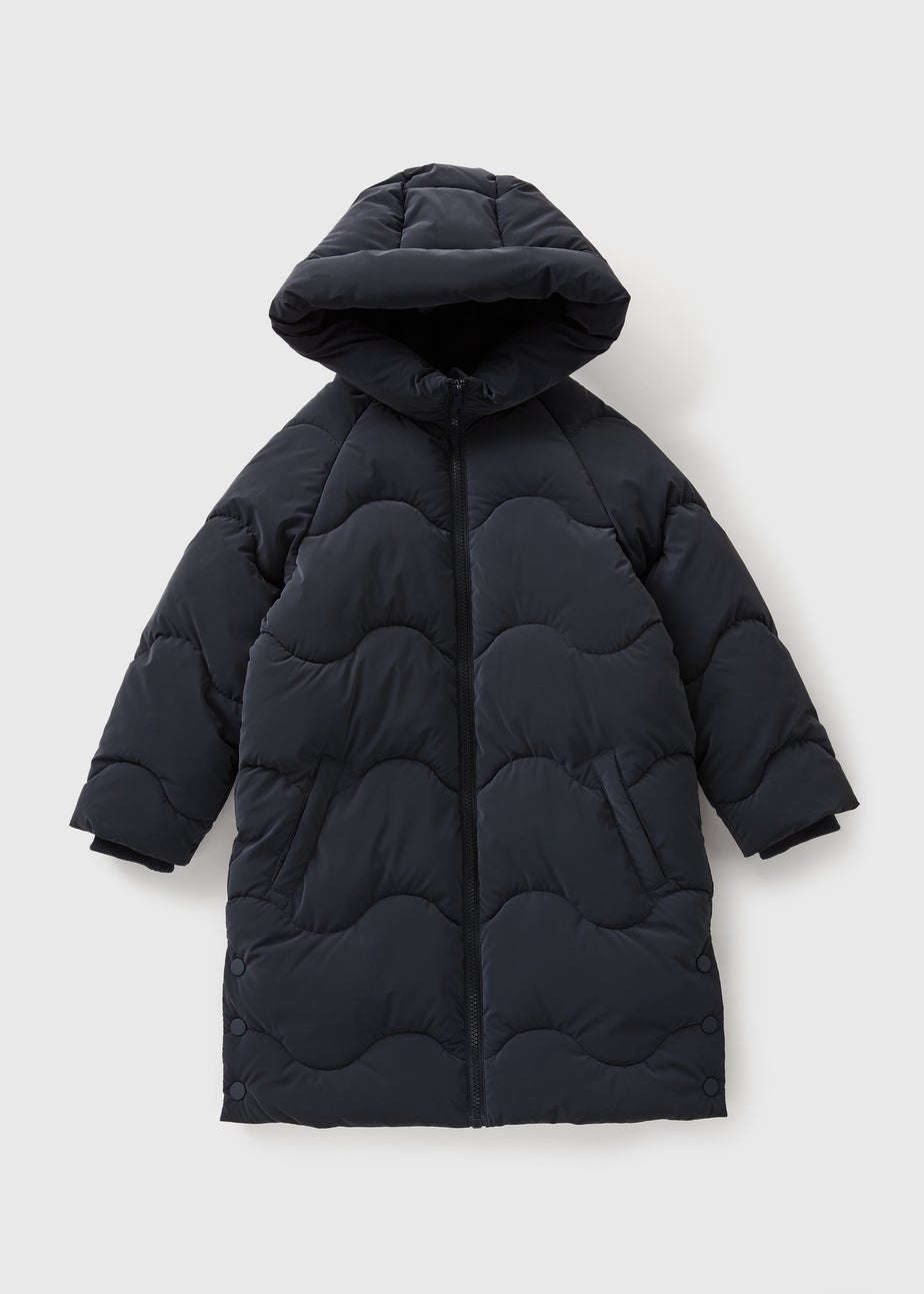 Girls Navy Padded Coat (3-15yrs)