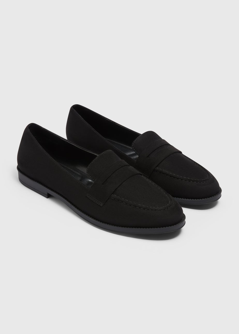 Black Basic Loafers