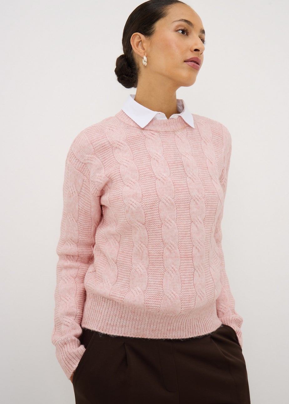 Light Pink Cable Jumper